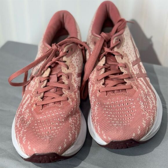 Asics Dynablast 2 FF Blast 7.5 Pink Knit Running Shoes Lightweight Activewear - Picture 2 of 7